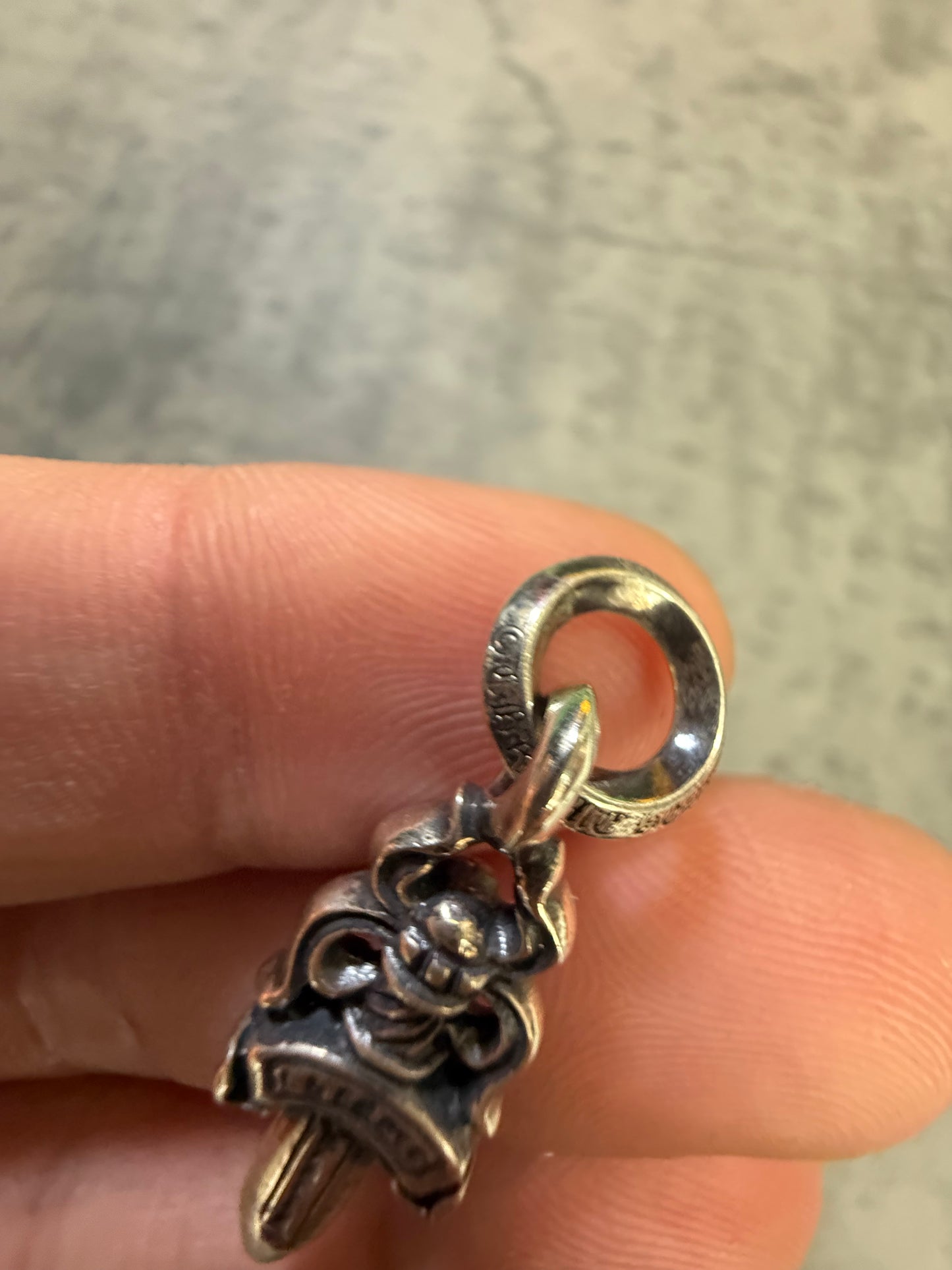 Chrome Hearts Silver Dagger Necklace