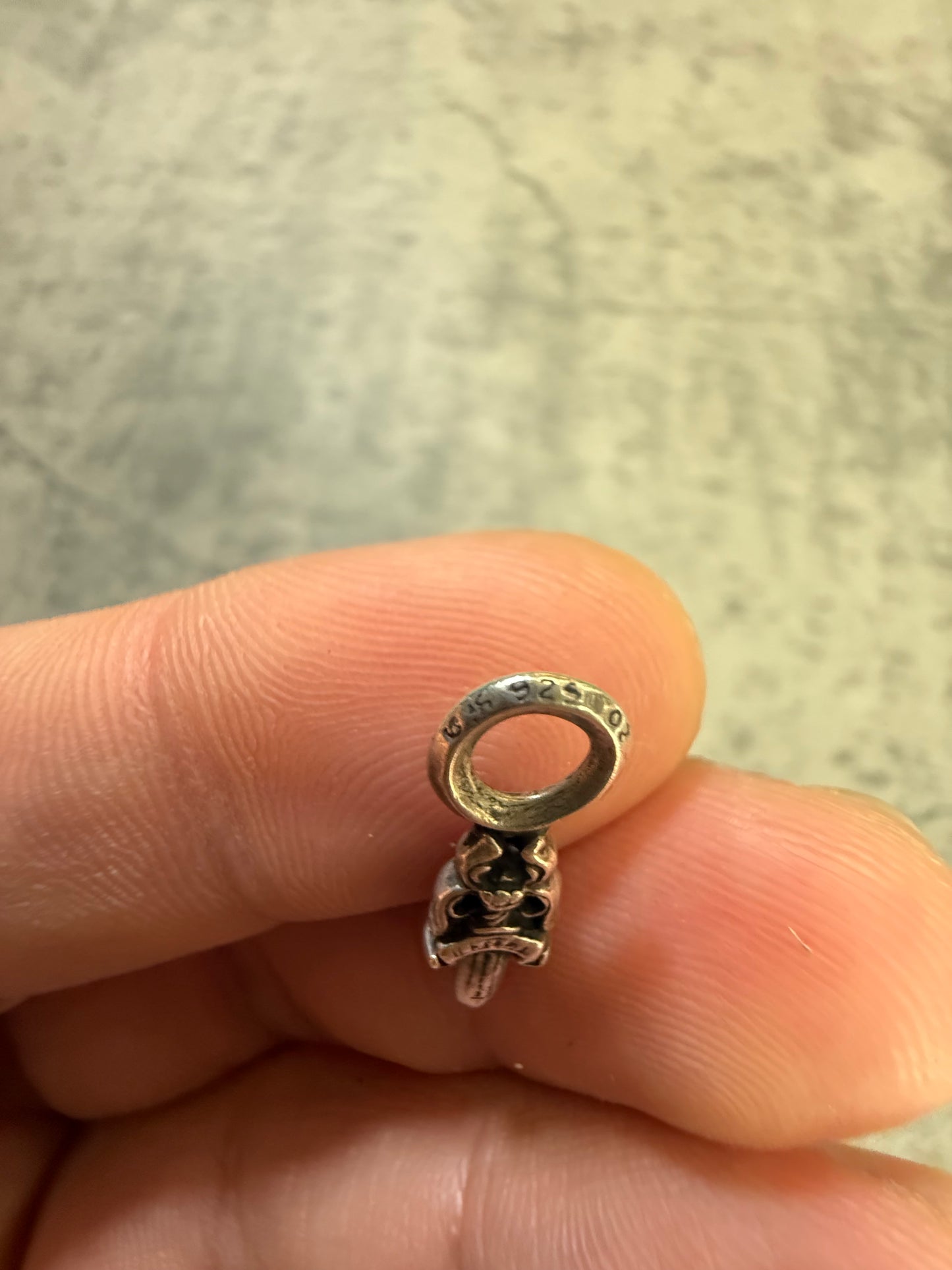 Chrome Hearts Silver Dagger Mini Pendant - OS