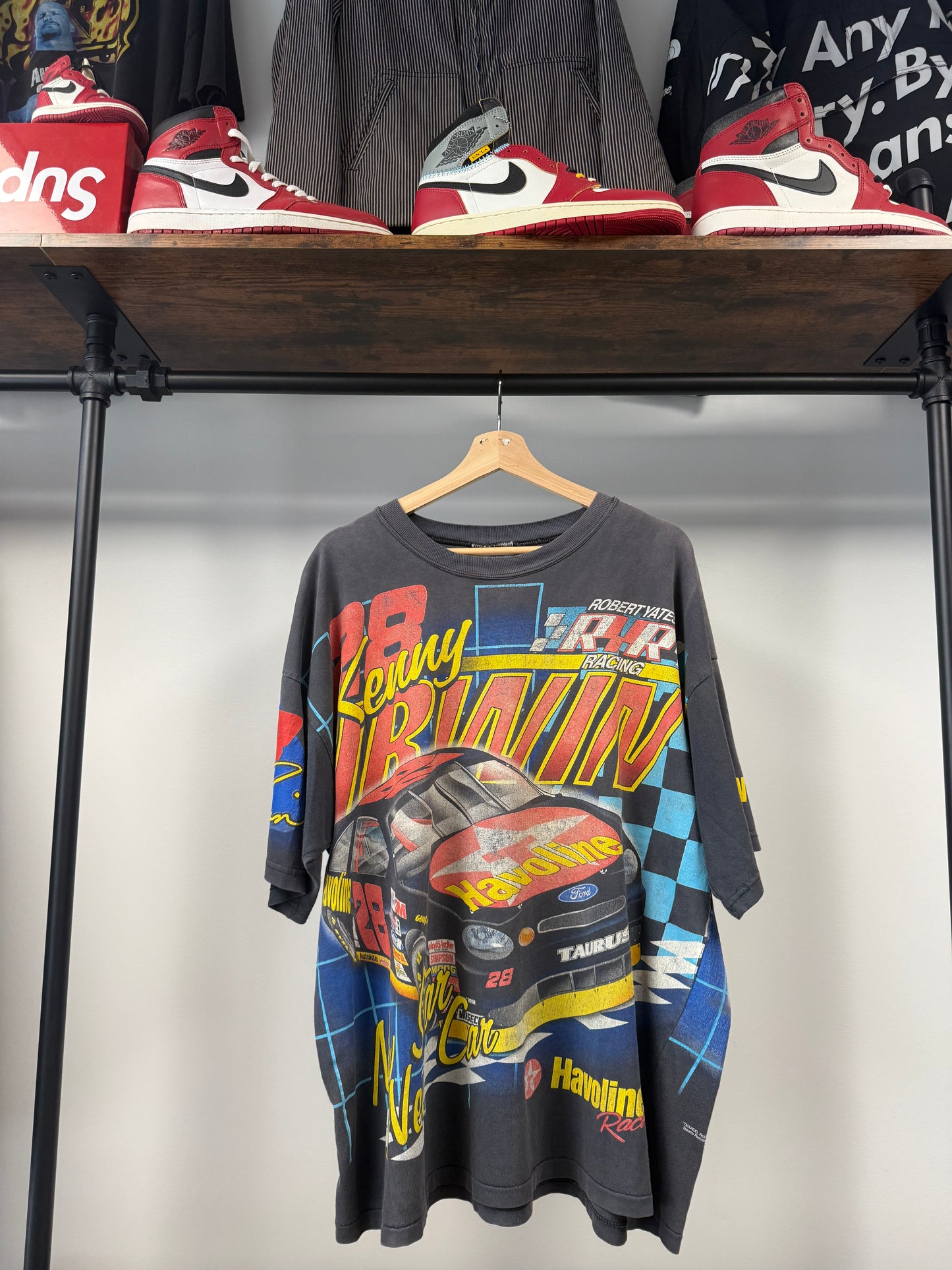 90s Nascar Kenny Irwin All Over Print - XL