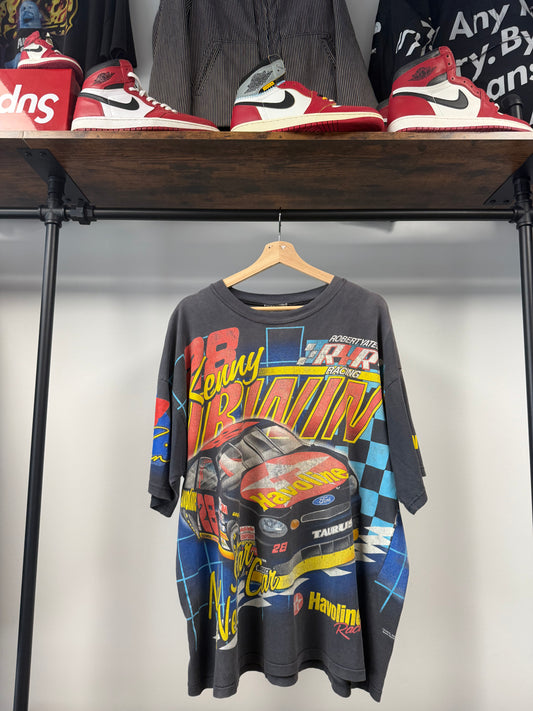 90s Nascar Kenny Irwin All Over Print - XL