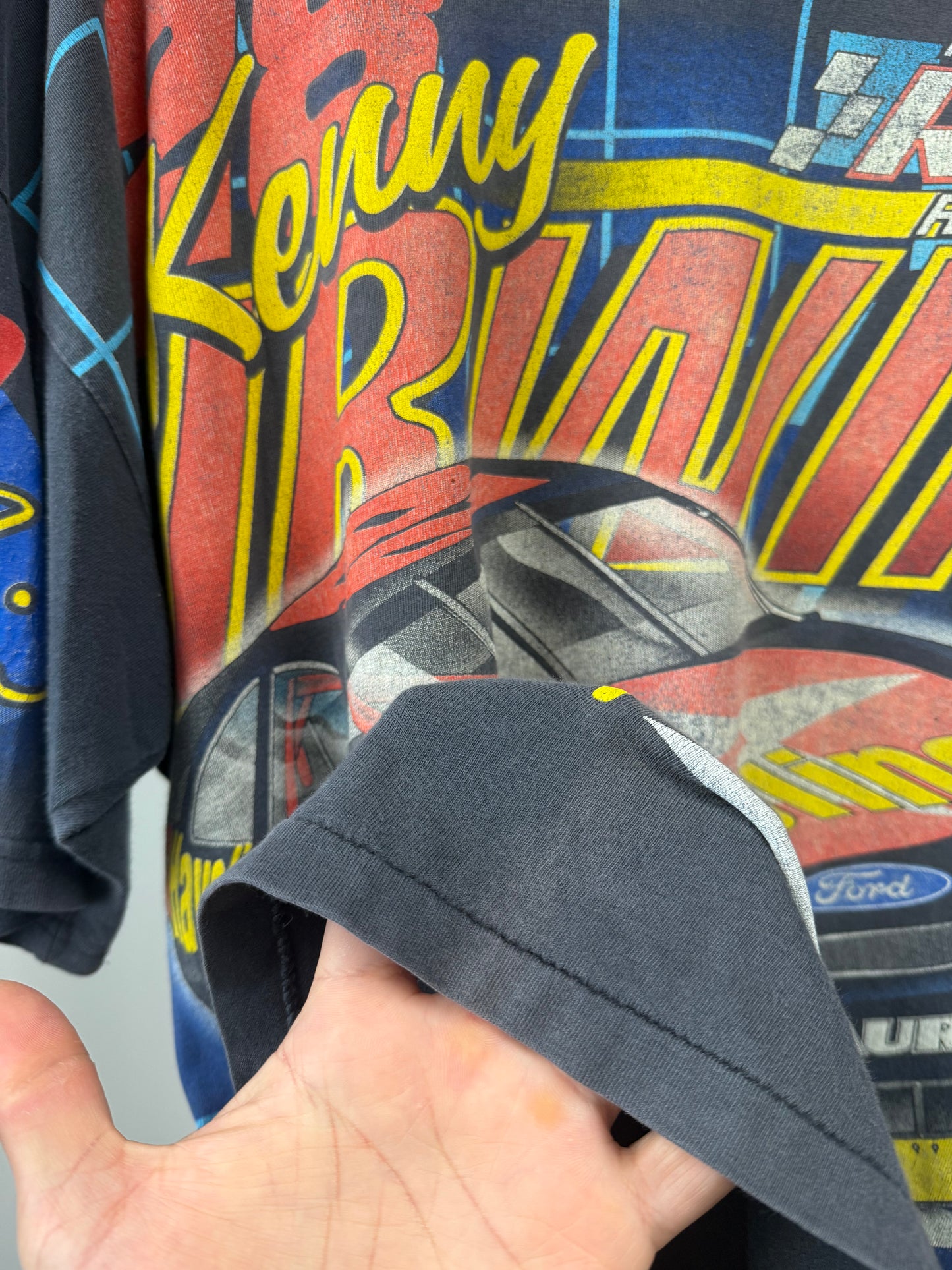 90s Nascar Kenny Irwin All Over Print - XL