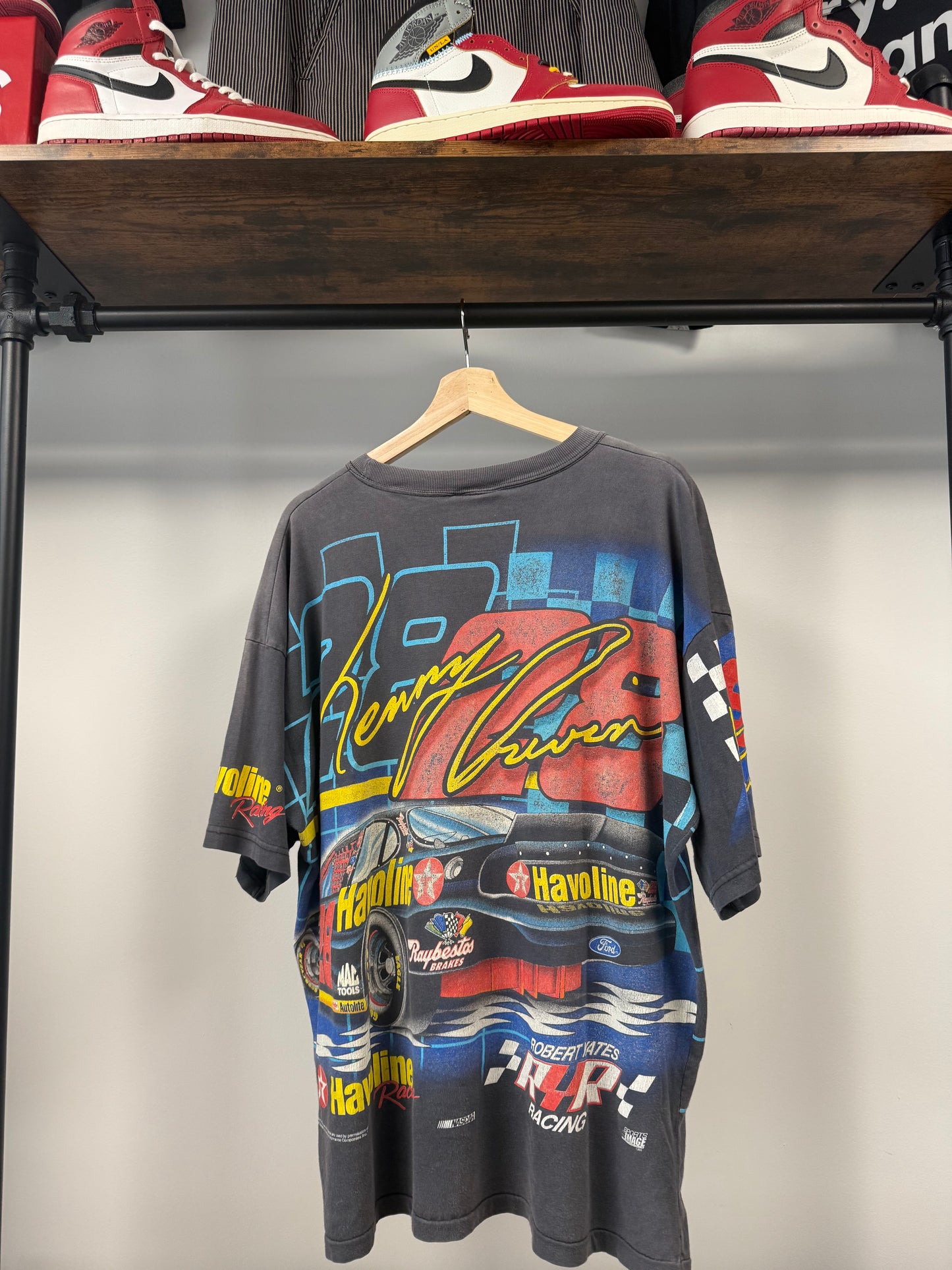 90s Nascar Kenny Irwin All Over Print - XL