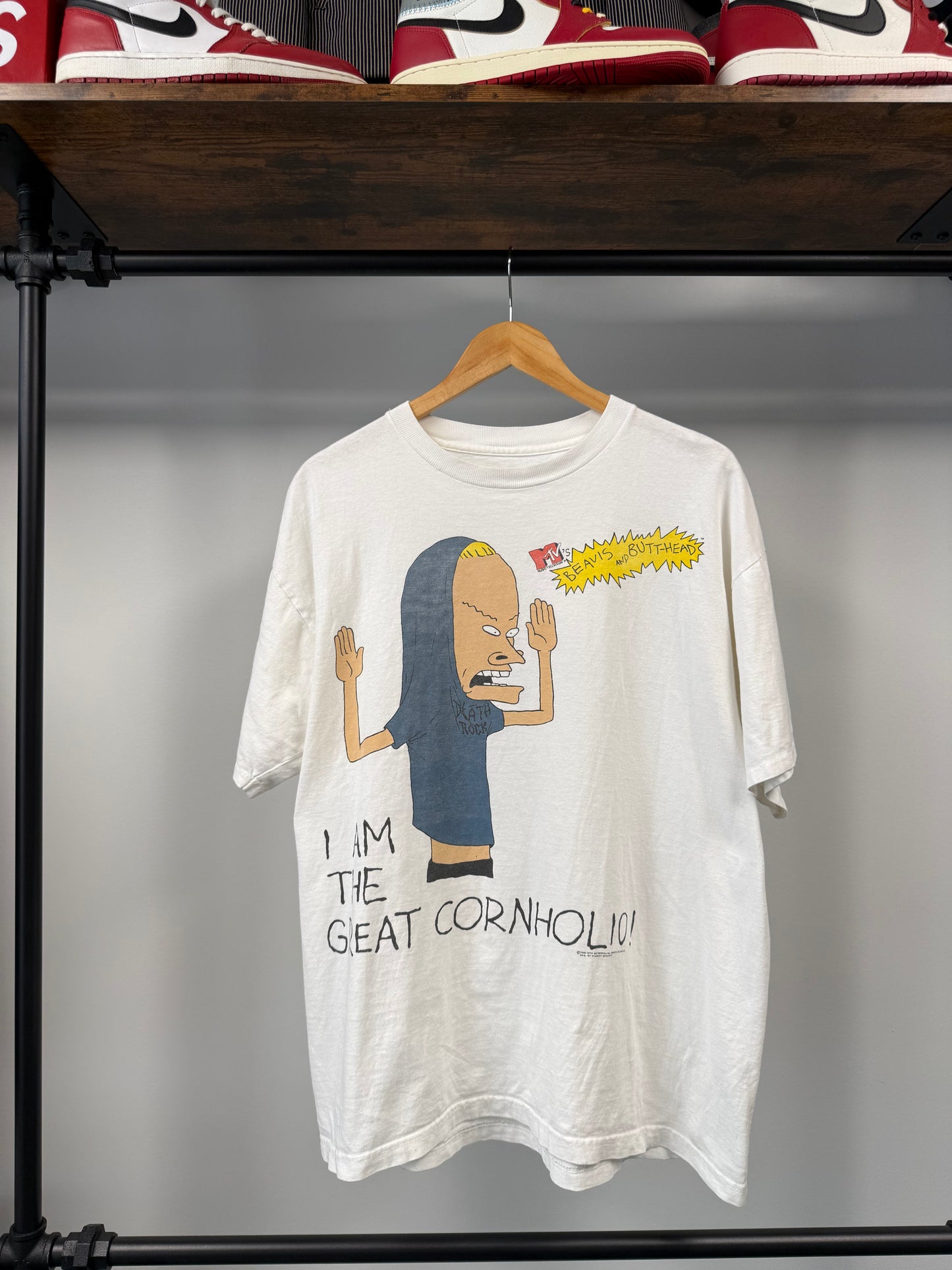 1995 Beavis And Butthead "Cornholio" Tee - Size L
