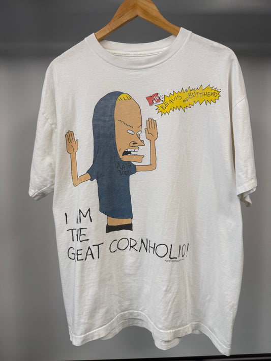 1995 Beavis And Butthead "Cornholio" Tee - Size L