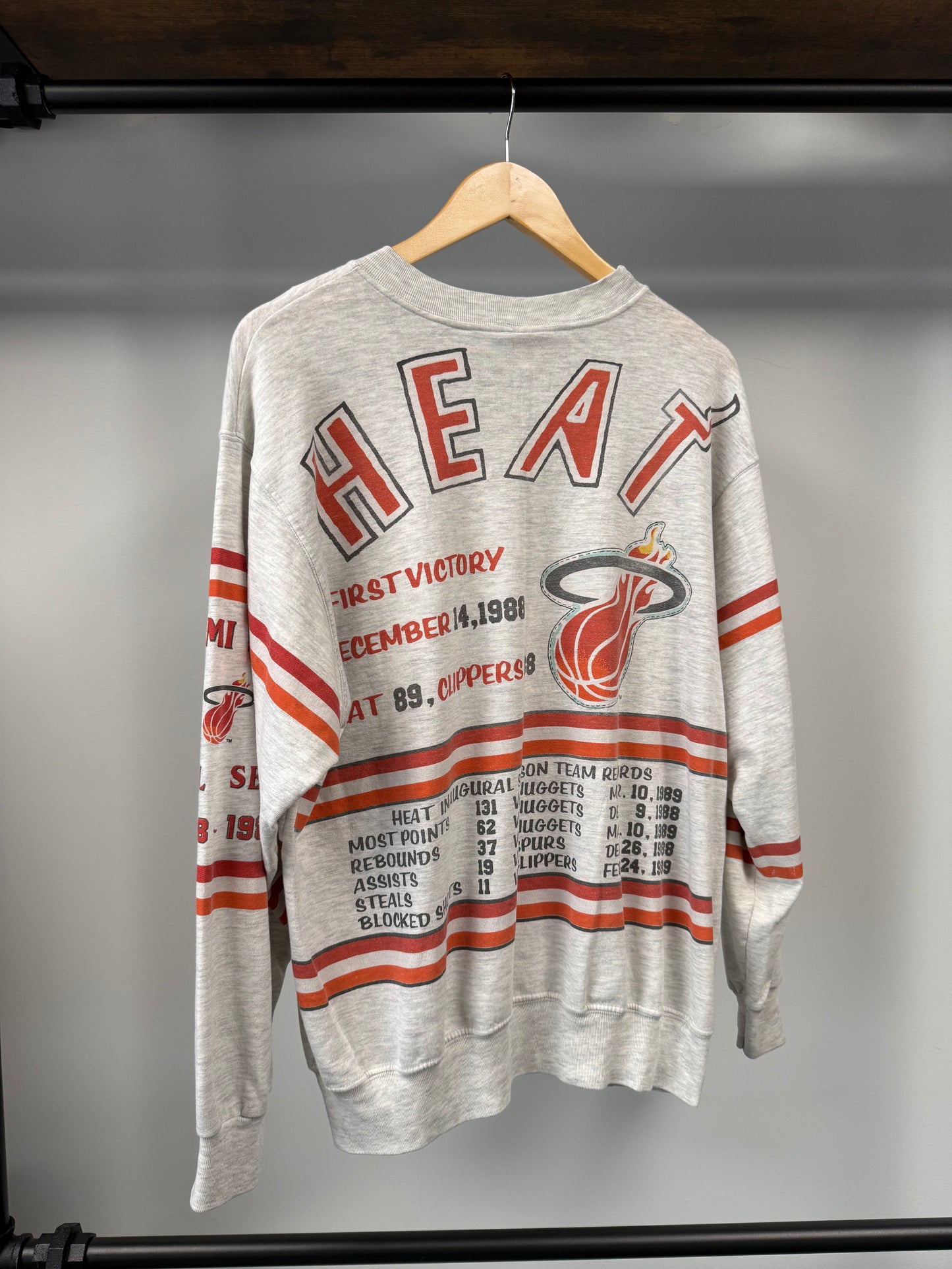 1988 Miami Heat Crewneck - Size XL