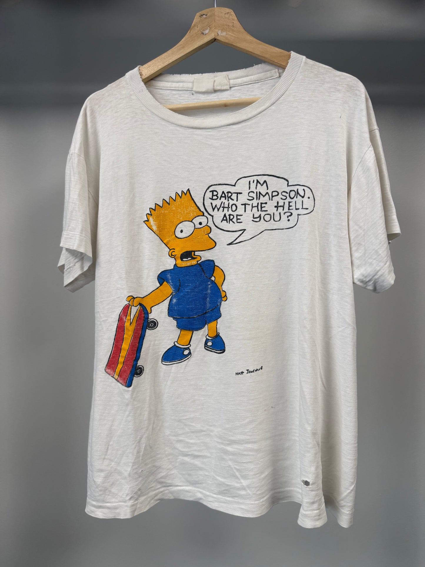 The Simpsons "I'm Bart Simpson Who The Hell Are You" Tee - Size L