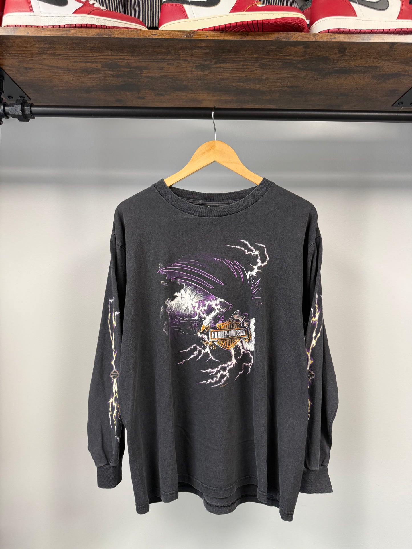 2001 Harley Davidson Long Sleeve - Size L