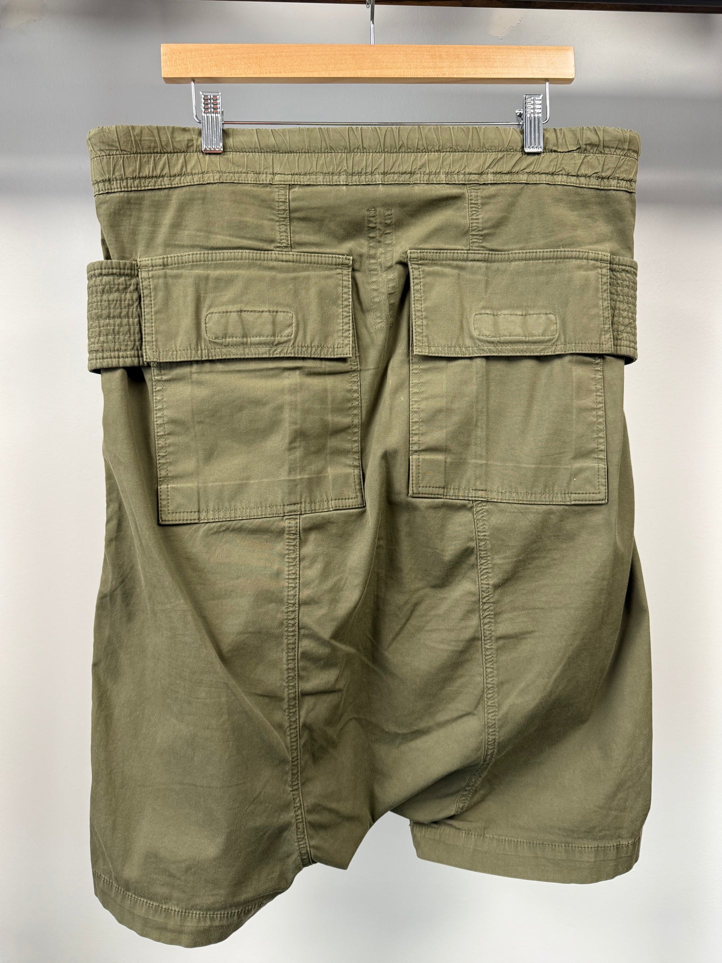 Rick Owens Creatch Cargo Shorts "Green" - S