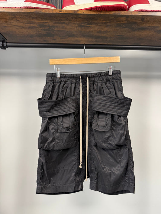 Rick Owens Creatch Cargo Shorts "Black" - S