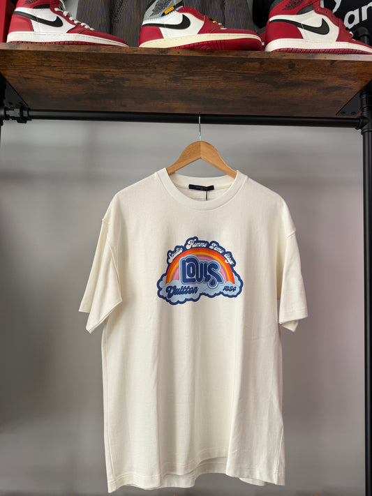 Louis Vuitton - White Rainbow Logo T-Shirt