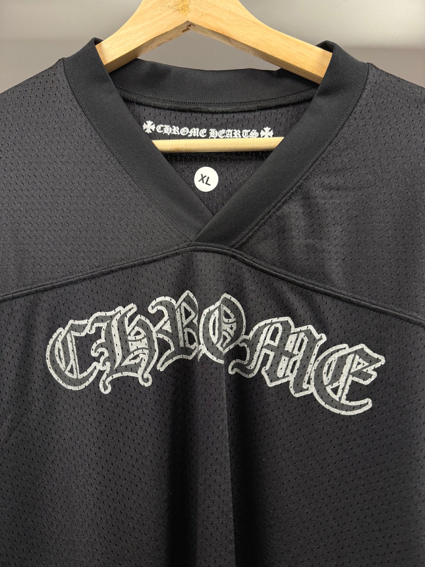 Chrome Hearts Stadium Mesh L/S Warm Up Jersey Black - XL