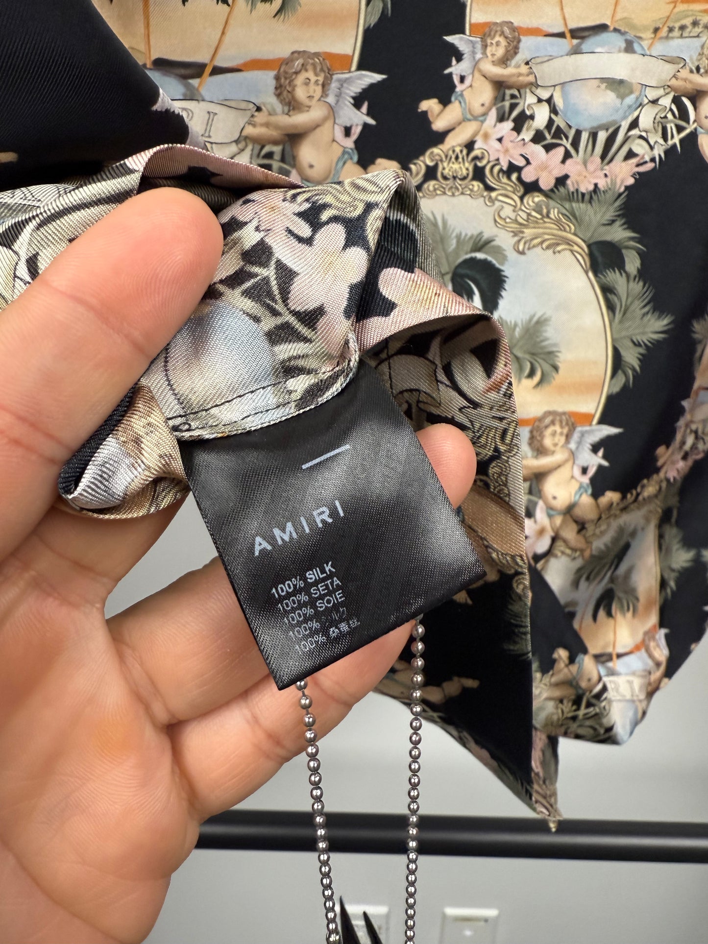 Amiri Silk Cherub Shirt - S & M