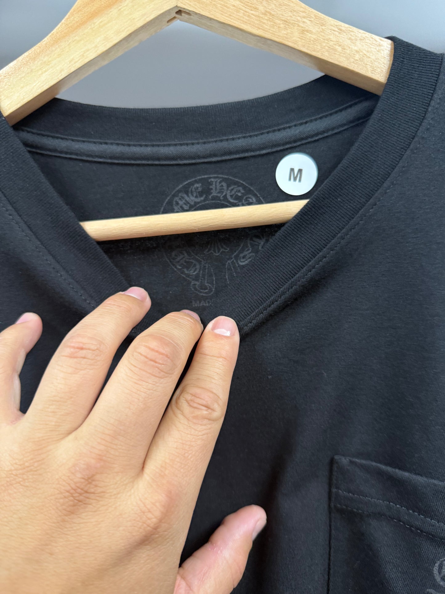 Chrome Hearts "Miami" Crosses Black on Black L/S -M