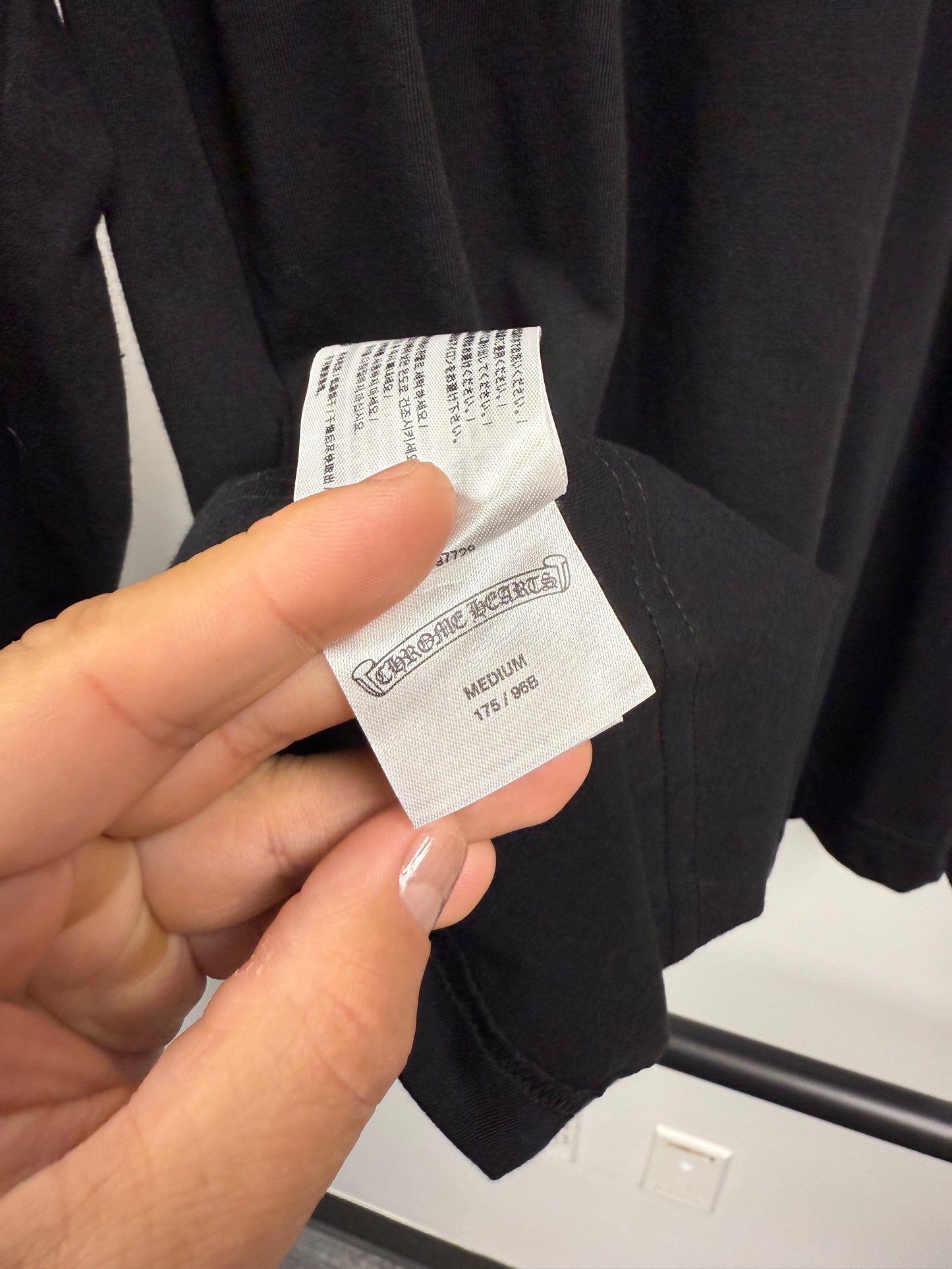 Chrome Hearts "Miami" Crosses Black on Black L/S -M