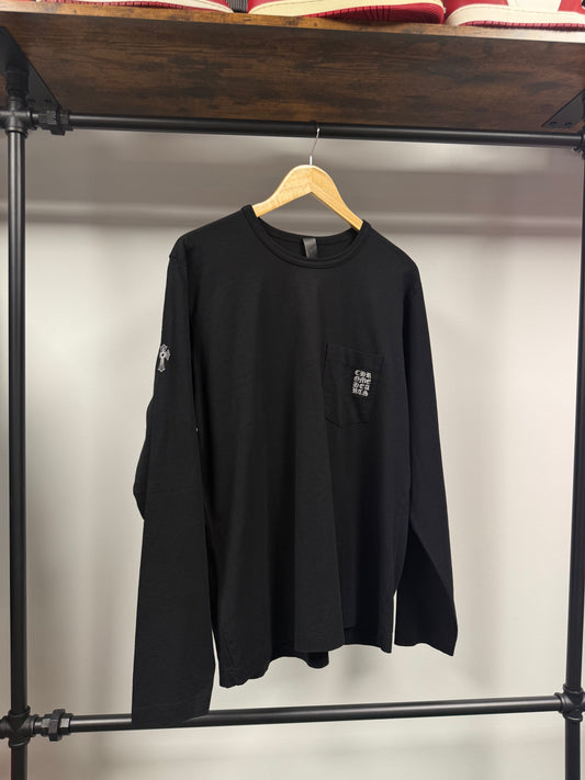 Chrome Hearts Logo Embroidery Long Sleeve T-Shirt - L