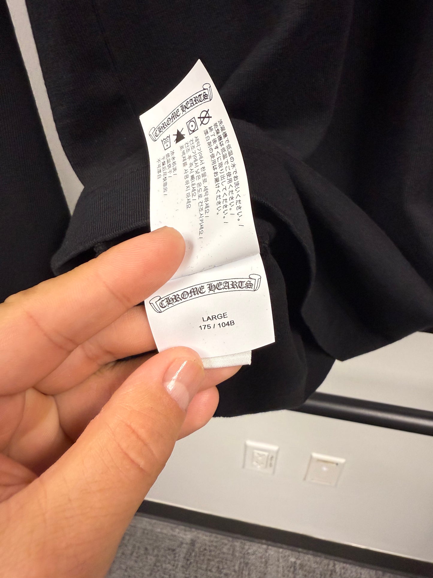 Chrome Hearts Logo Embroidery Long Sleeve T-Shirt - L