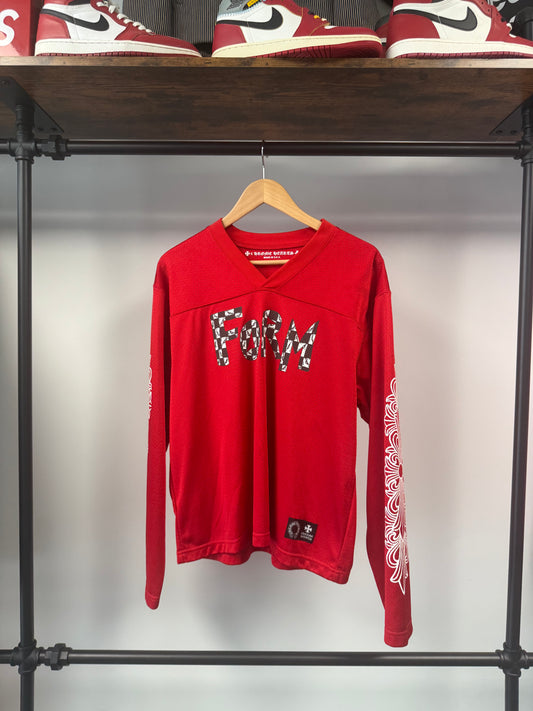 Chrome Hearts x Matty Boy "Form" Mesh Stadium Longsleeve Jersey Red - XS