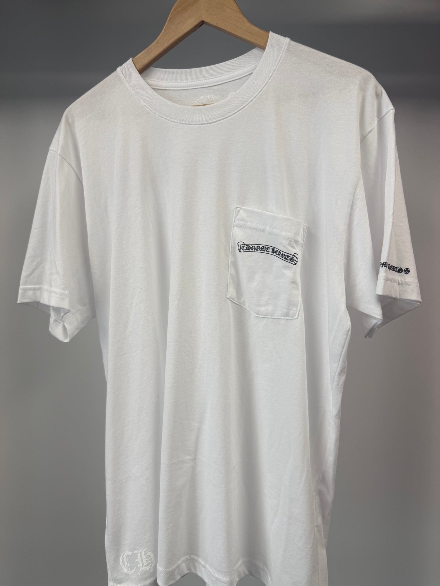 Chrome Hearts Scroll Logo Tee - L