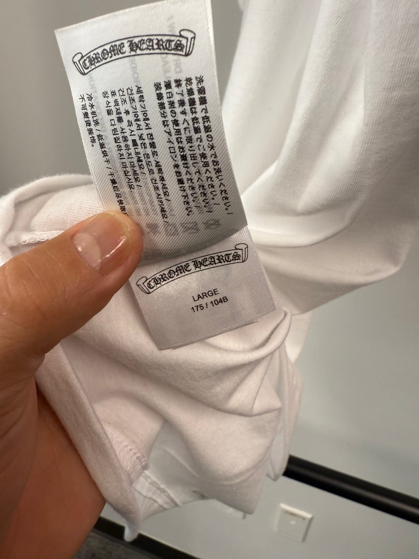 Chrome Hearts Scroll Logo Tee - L