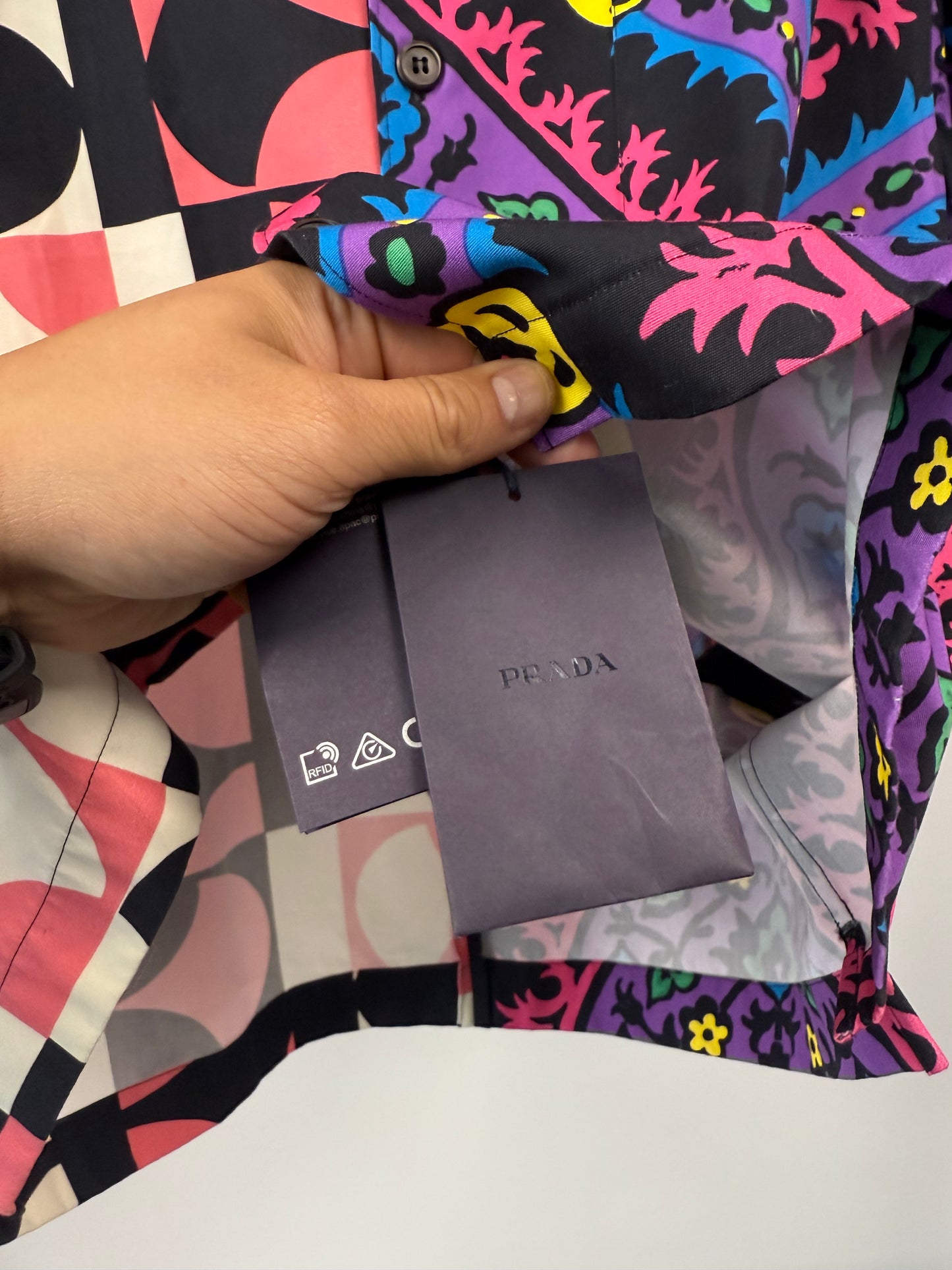 Prada Split Tee - S