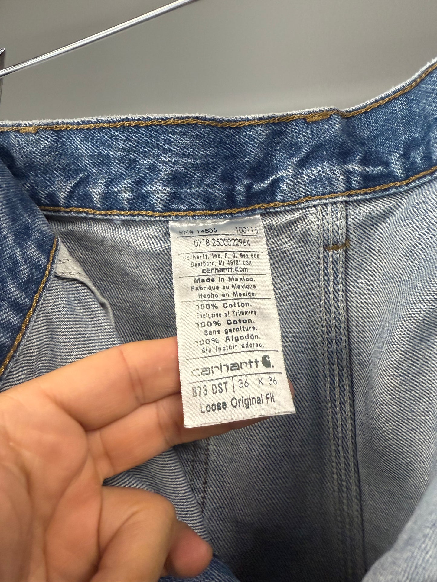 Carhartt Double Knee Denim Pants 36x36