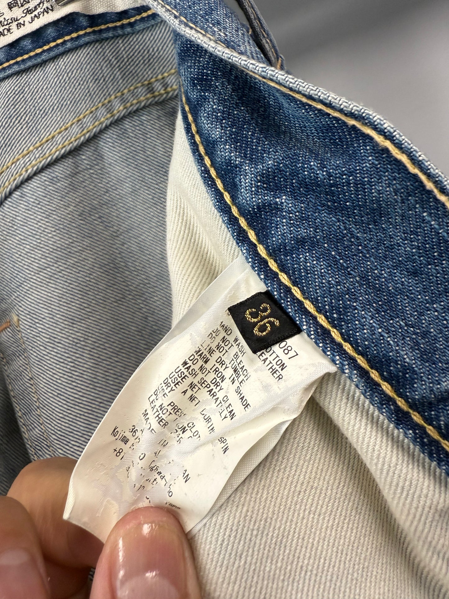 Kapital Monkey Cisco Straight-Leg Leather-Trimmed Embellished Jeans - 36