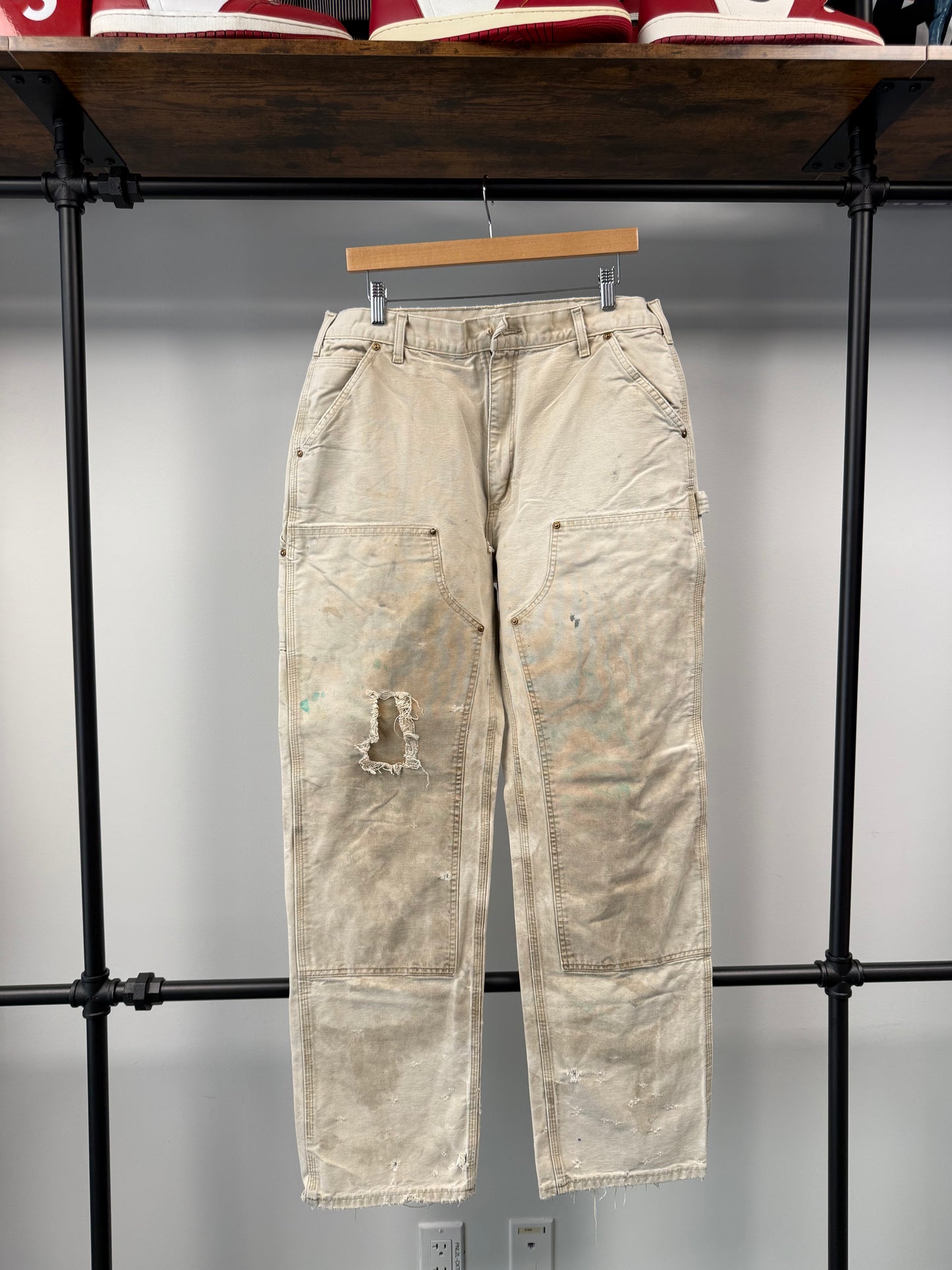 Carhartt Double Knee Tan Pants 32x33