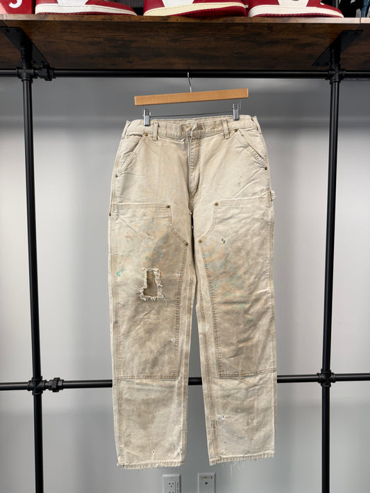 Carhartt Double Knee Tan Pants 32x33