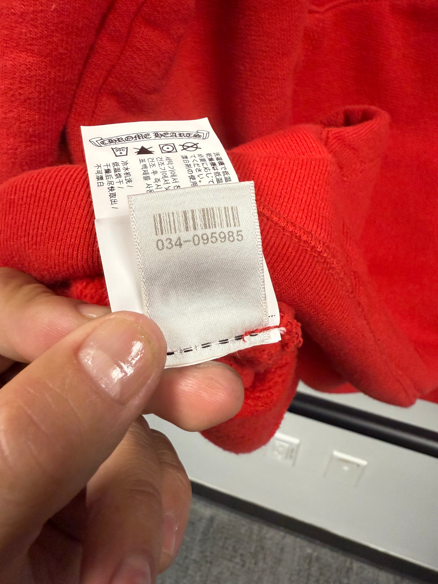 Chrome Hearts King Taco Red Quarter Zip - XL
