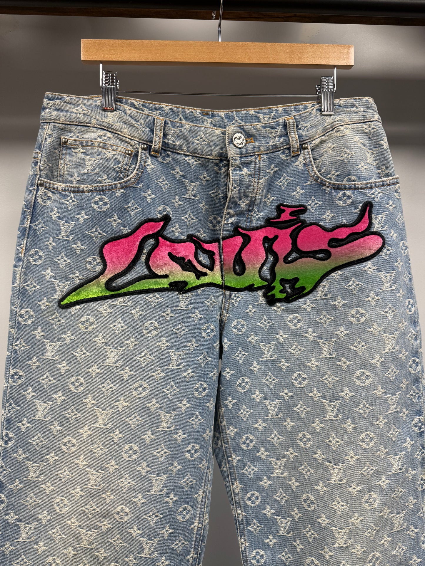 Louis Vuitton Virgil Abloh Graffiti Denim - 32