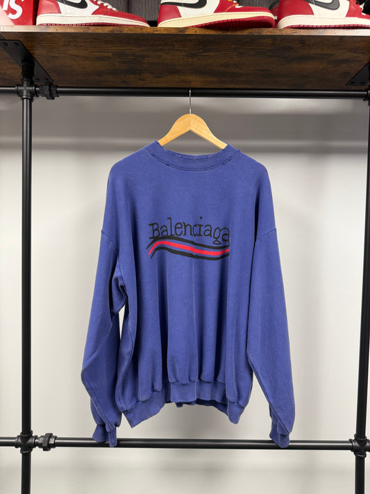 Balenciaga Campaign Purple Crewneck -  XL