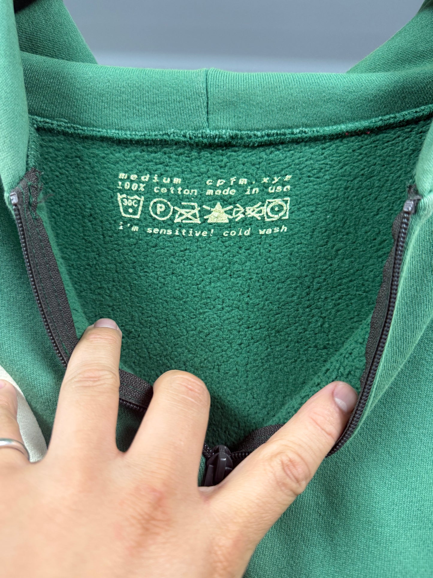 CPFM "Earth First" Hoodie Green - M