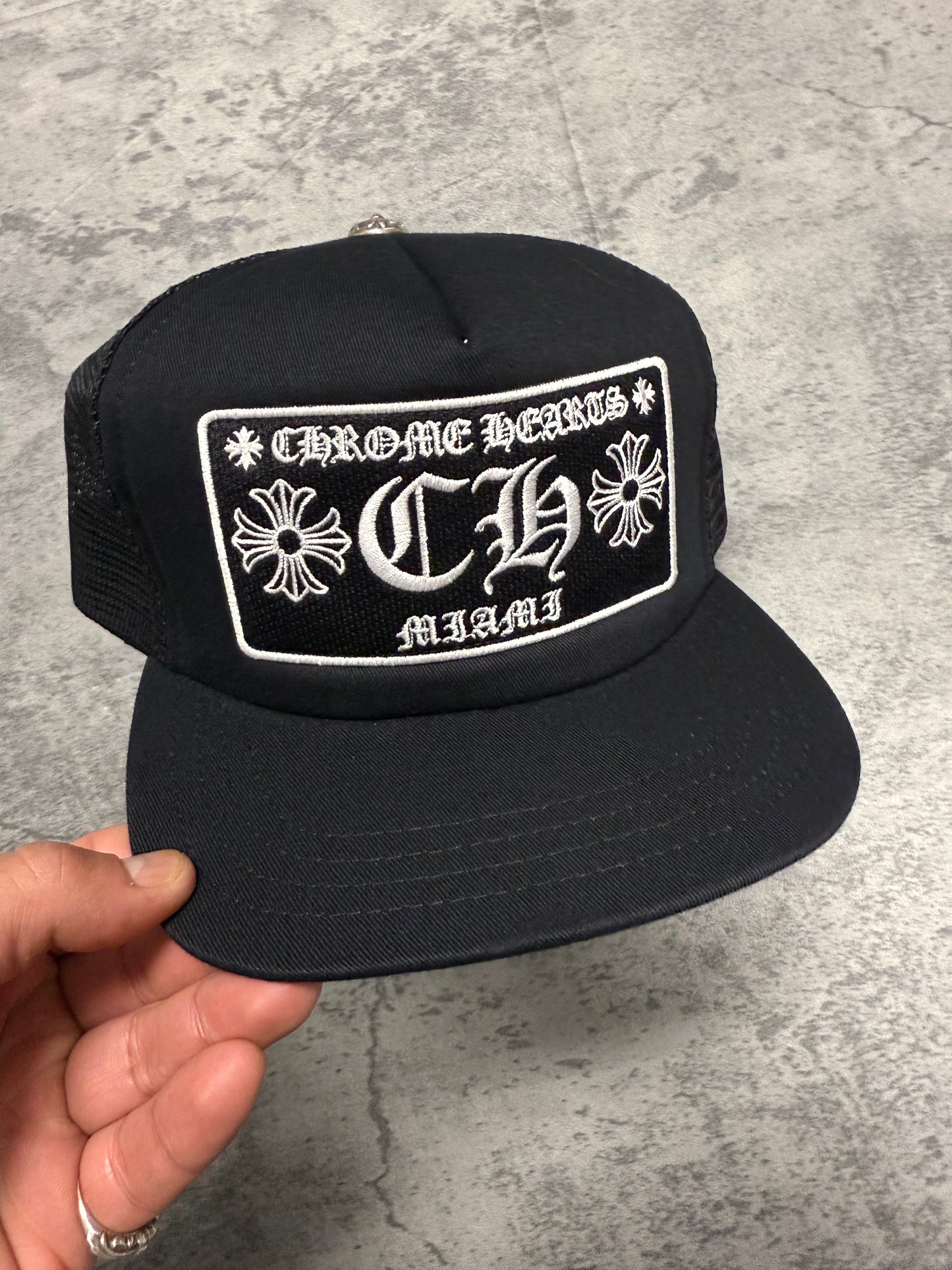 Crome Hearts Miami Patch Trucker Hat - OS