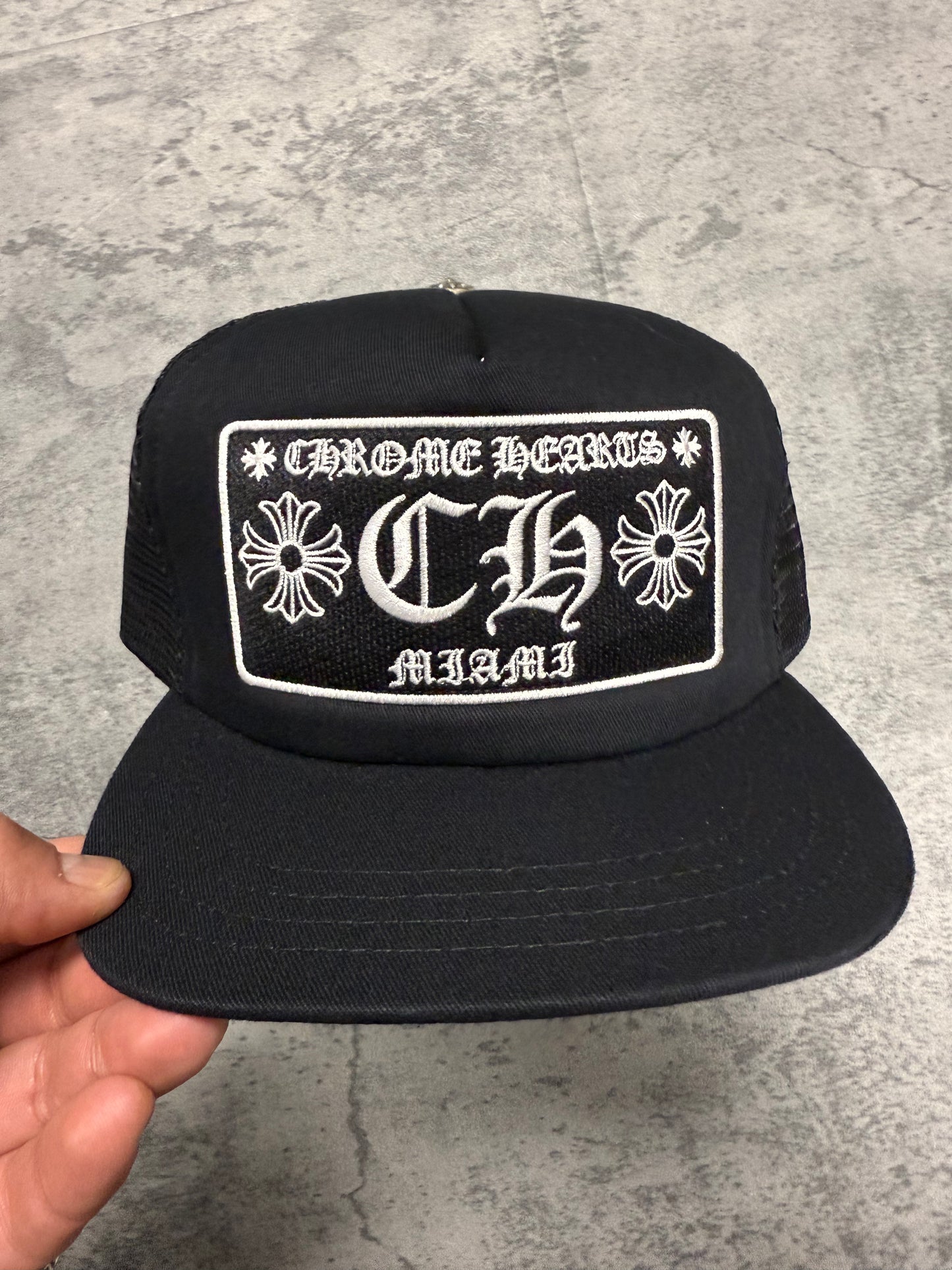 Crome Hearts Miami Patch Trucker Hat - OS