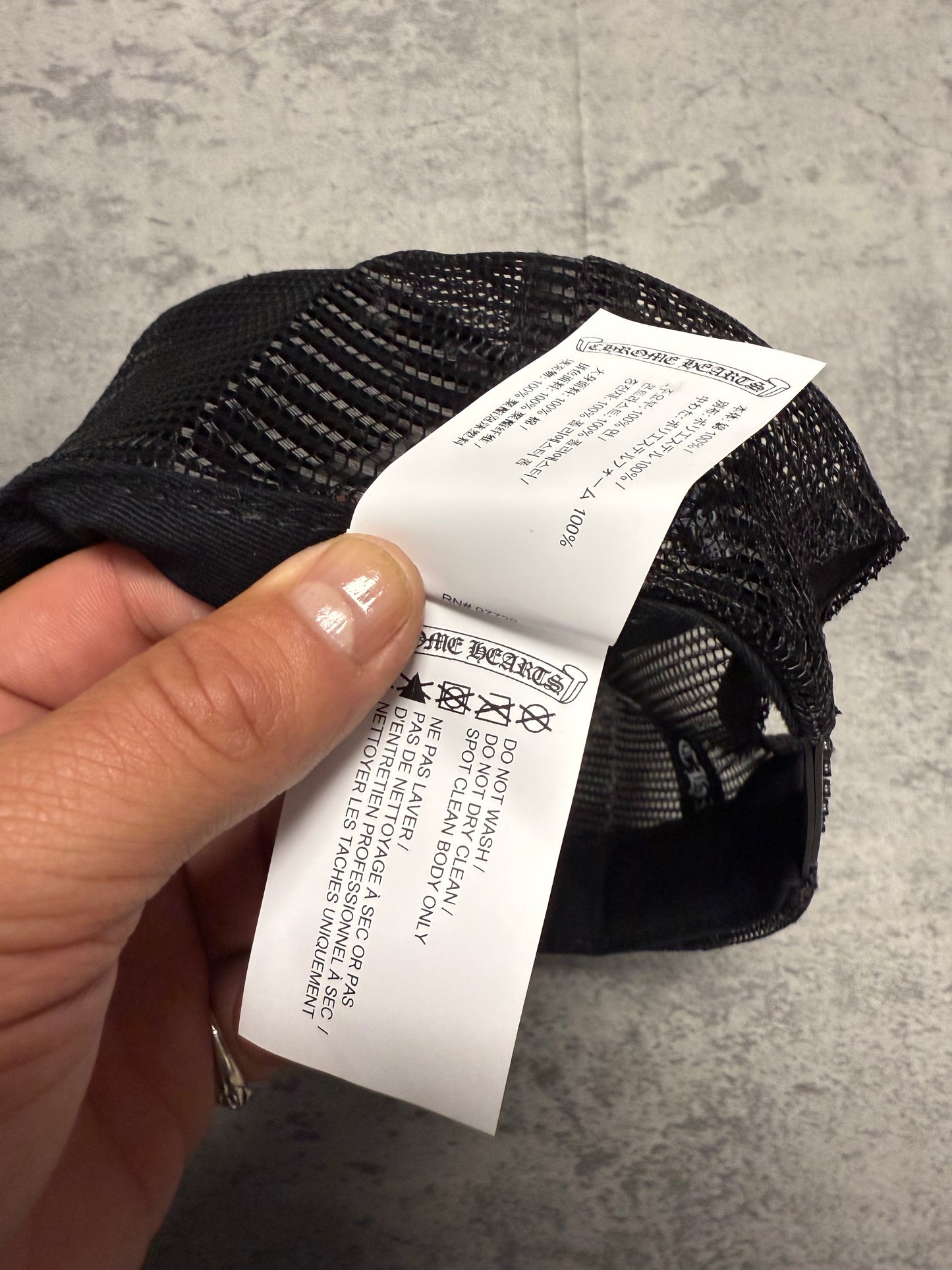 Chrome Hearts "Fuck" Trucker Hat Black - OS