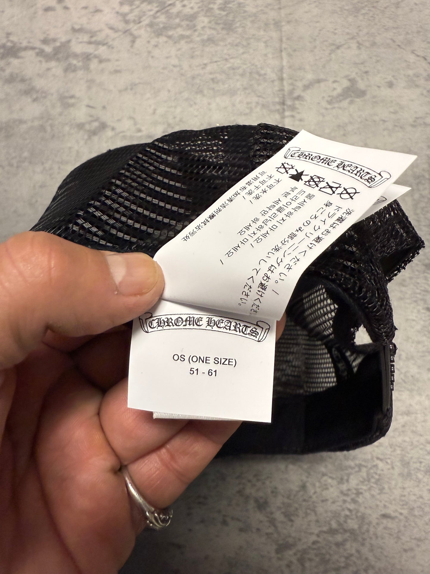 Chrome Hearts "Fuck" Trucker Hat Black - OS