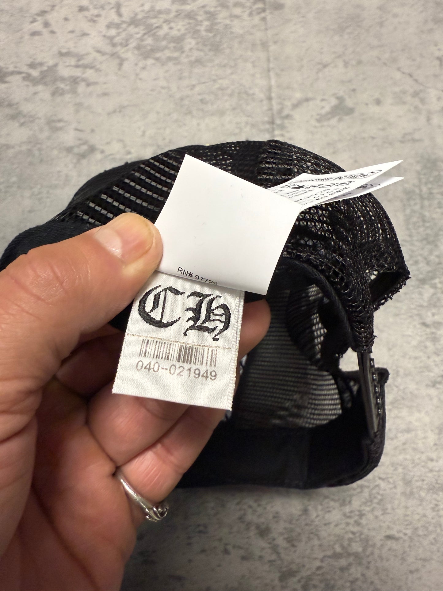 Chrome Hearts "Fuck" Trucker Hat Black - OS