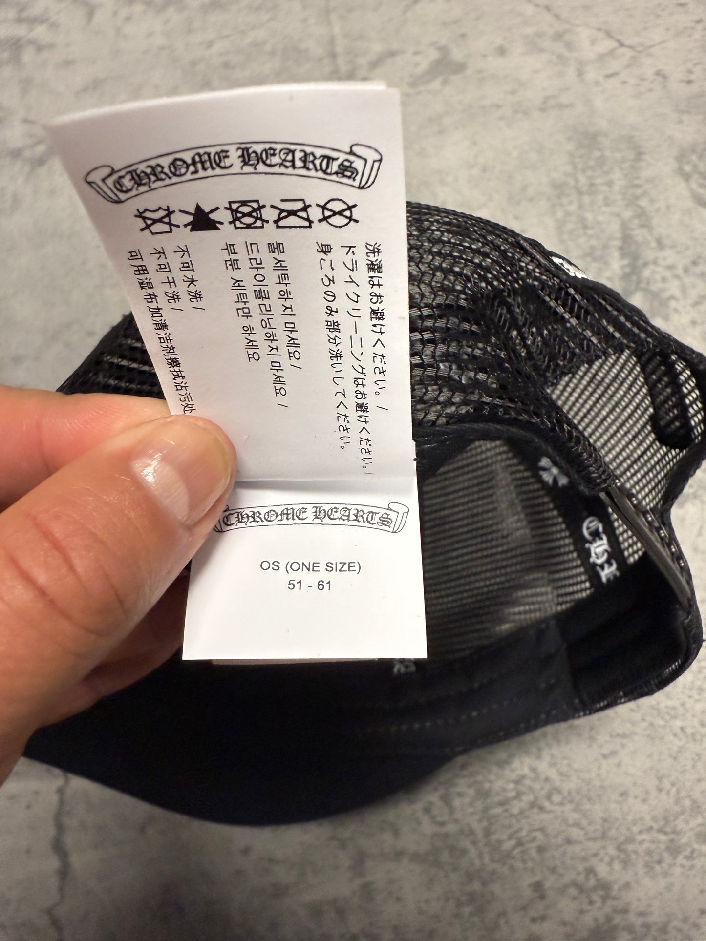 Chrome Hearts Cemetery Cross Patch Trucker Hat - OS