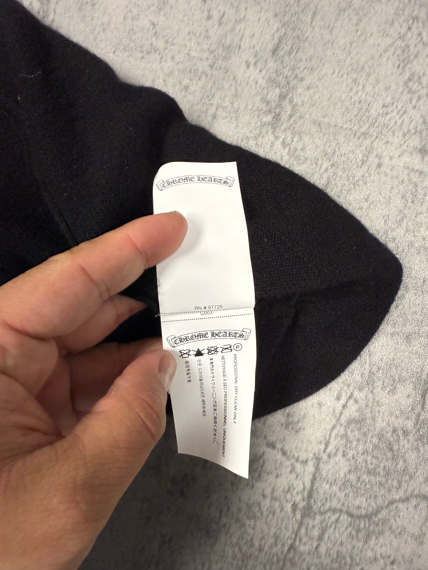 Chrome Hearts Leather Cross Cashmere Mask - OS