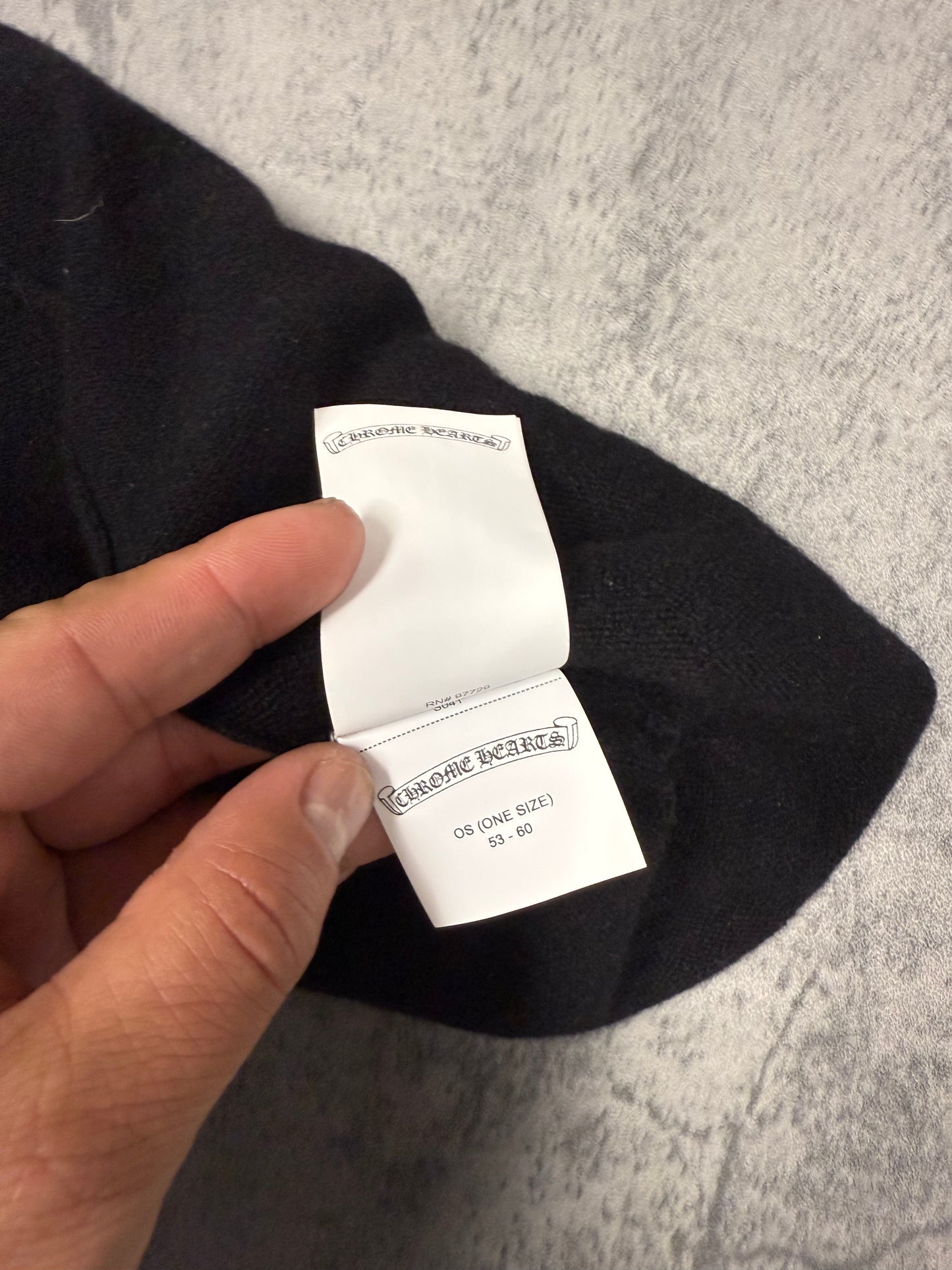 Chrome Hearts Leather Cross Cashmere Mask - OS