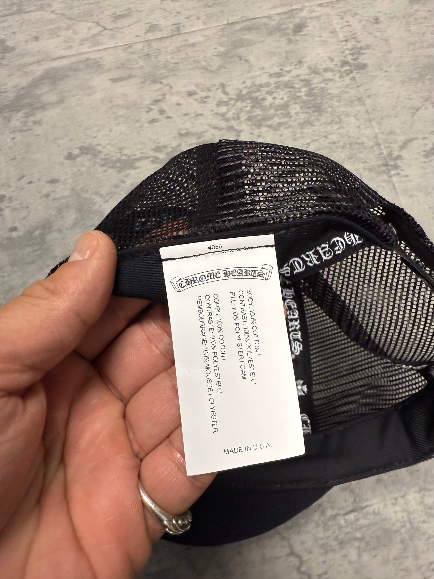 Chrome Hearts "London" Patch Trucker Hat - OS