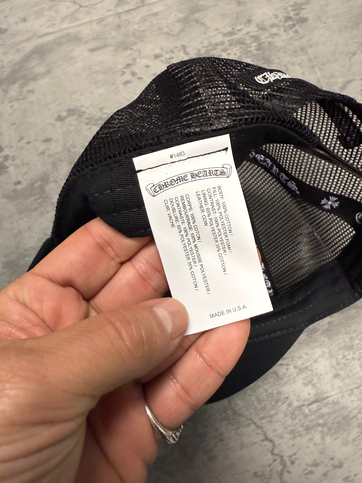 Chrome Hearts Camouflage Cemetery Cross Patch Trucker Hat - OS