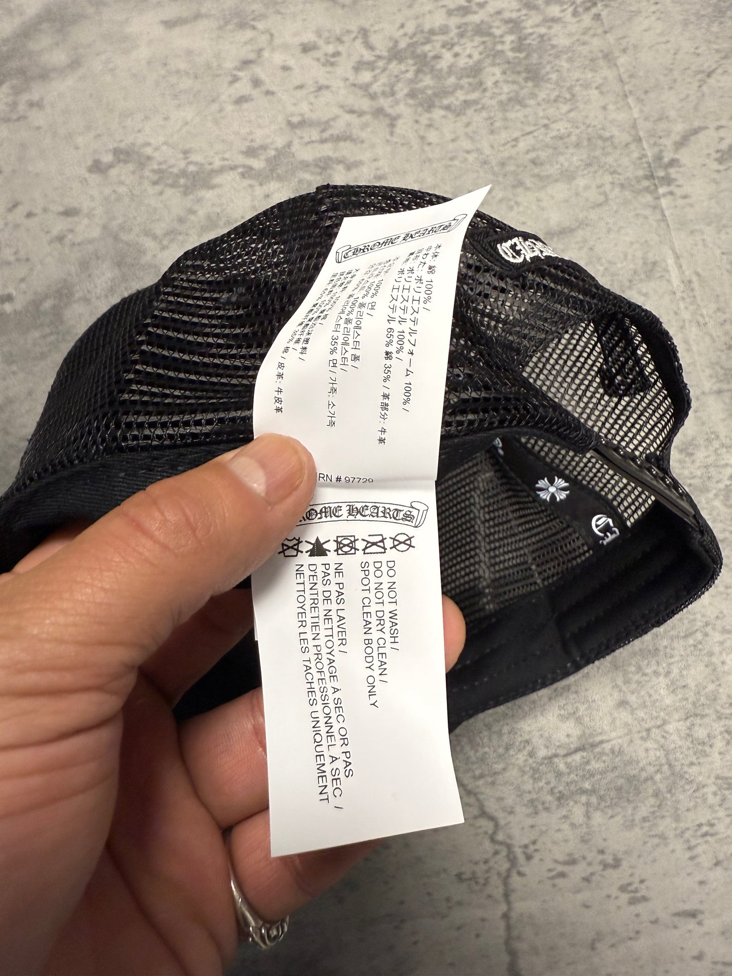 Chrome Hearts Camouflage Cemetery Cross Patch Trucker Hat - OS