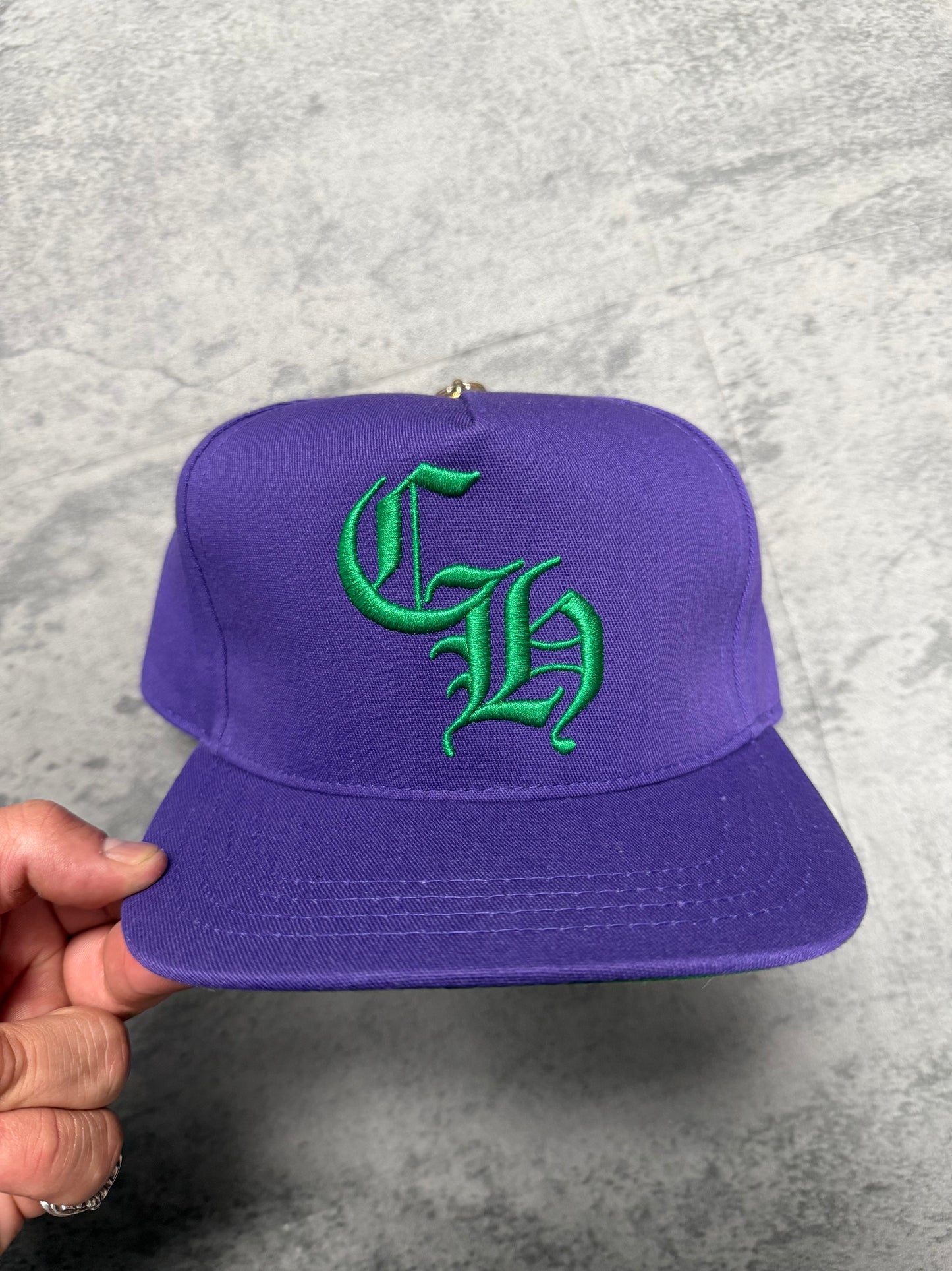 Chrome Hearts CH Purple Baseball Cap - OS