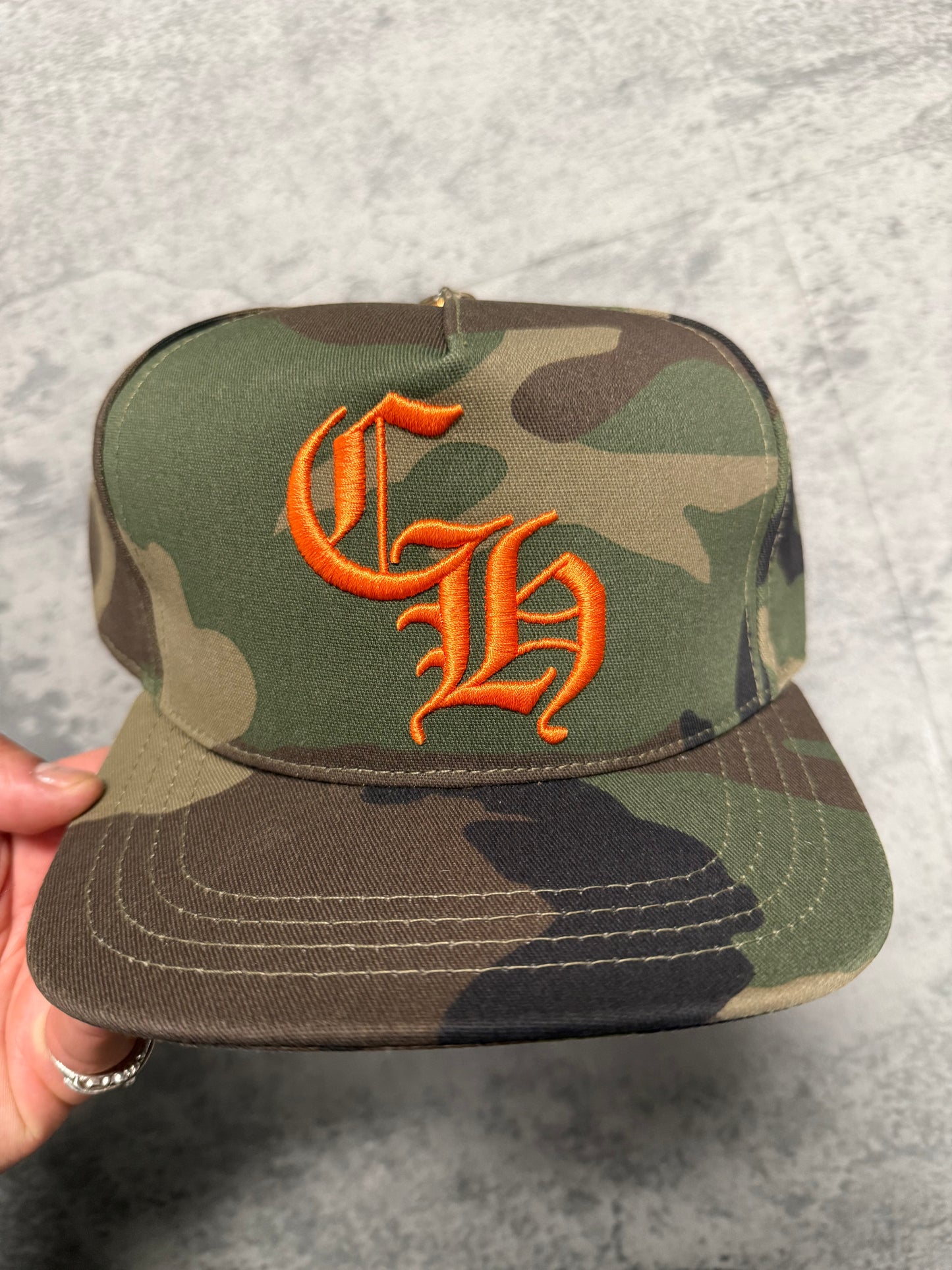 Chrome Hearts Camouflage CH Baseball Hat - OS