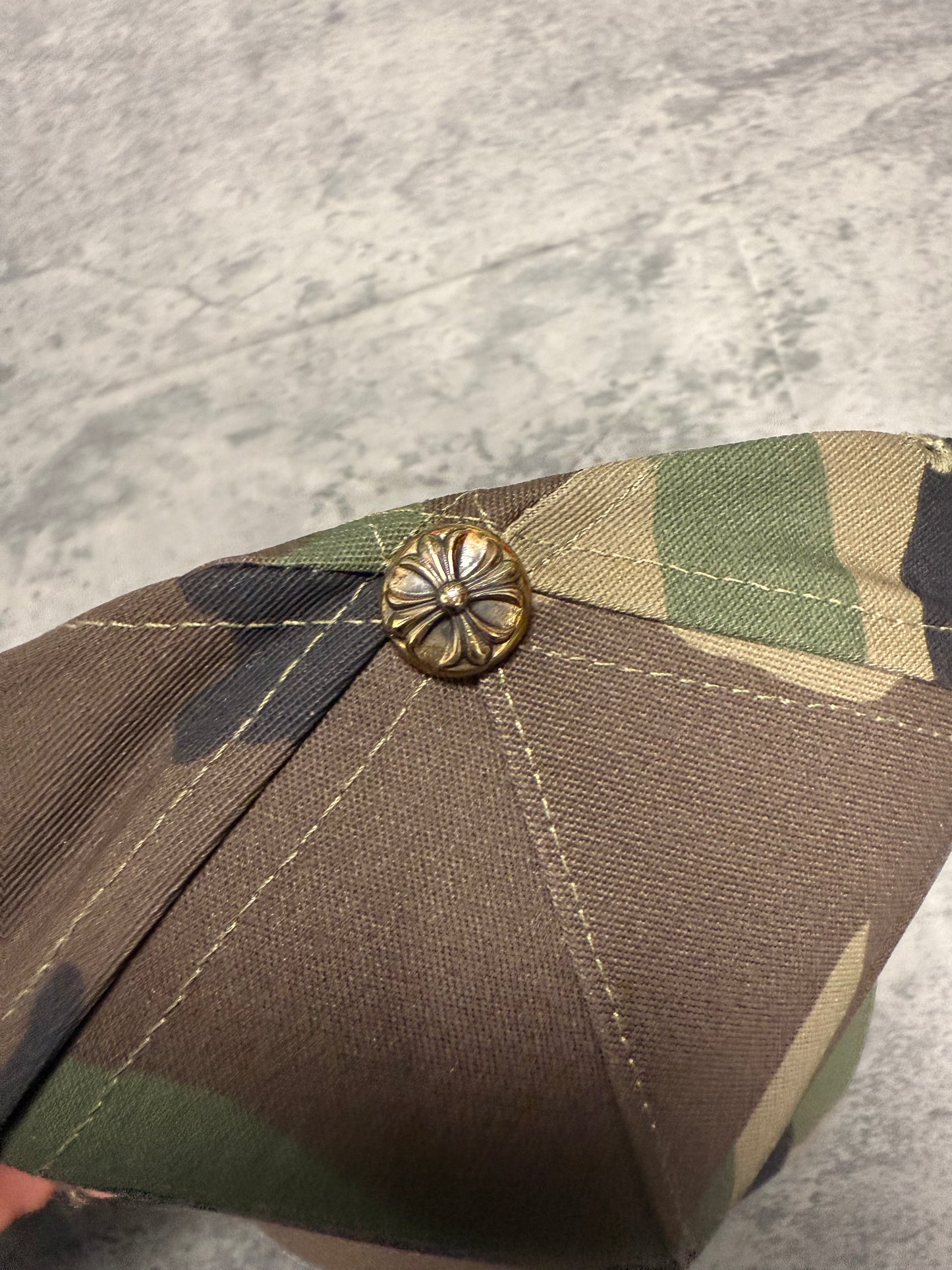 Chrome Hearts Camouflage CH Baseball Hat - OS