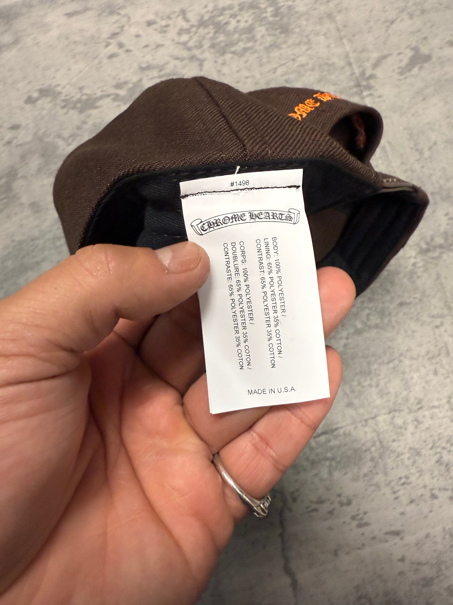 Chrome Hearts CH Baseball Hat Brown - OS