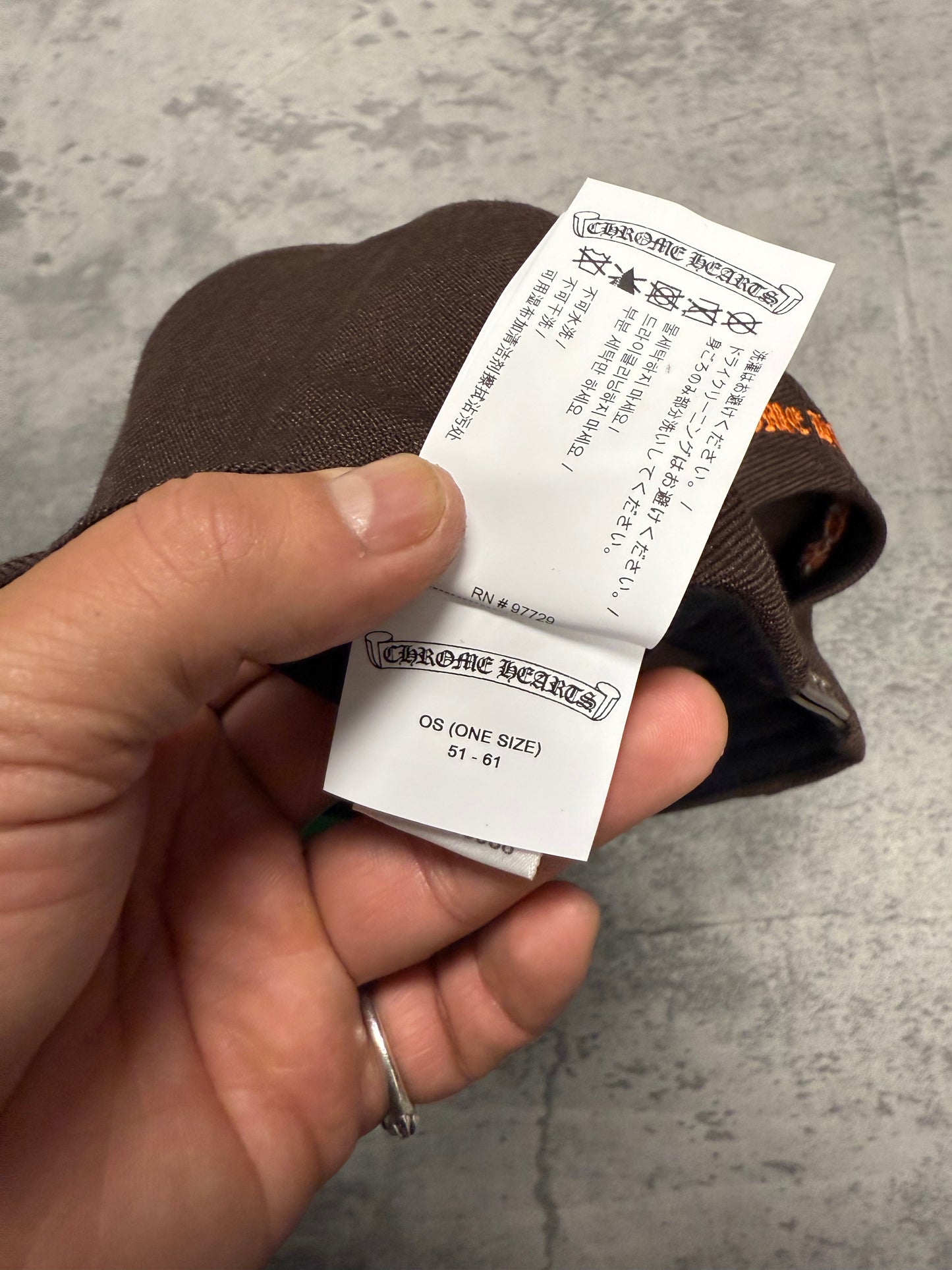 Chrome Hearts CH Baseball Hat Brown - OS