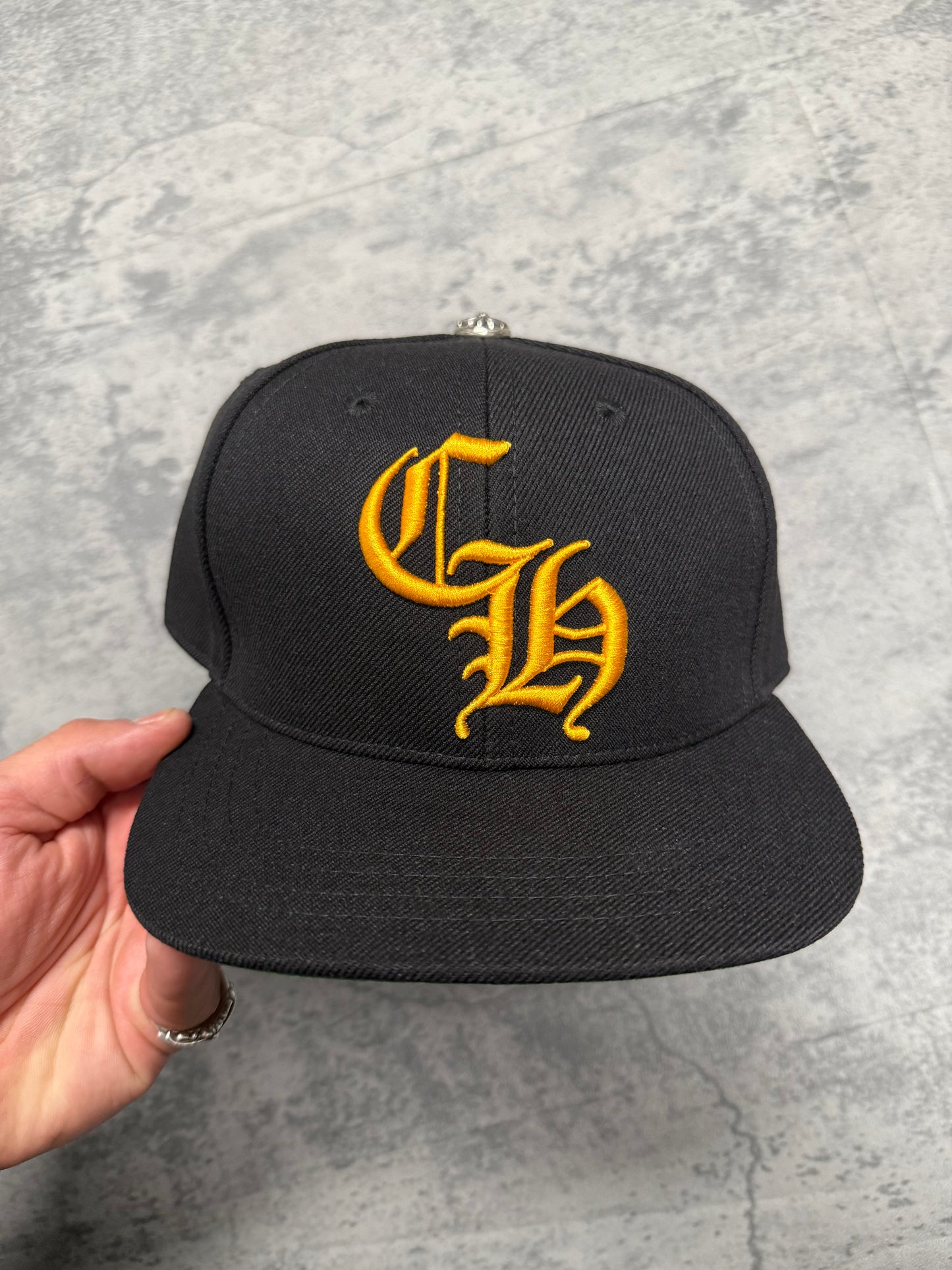 Chrome Hearts CH Baseball Hat Black and Yellow - OS