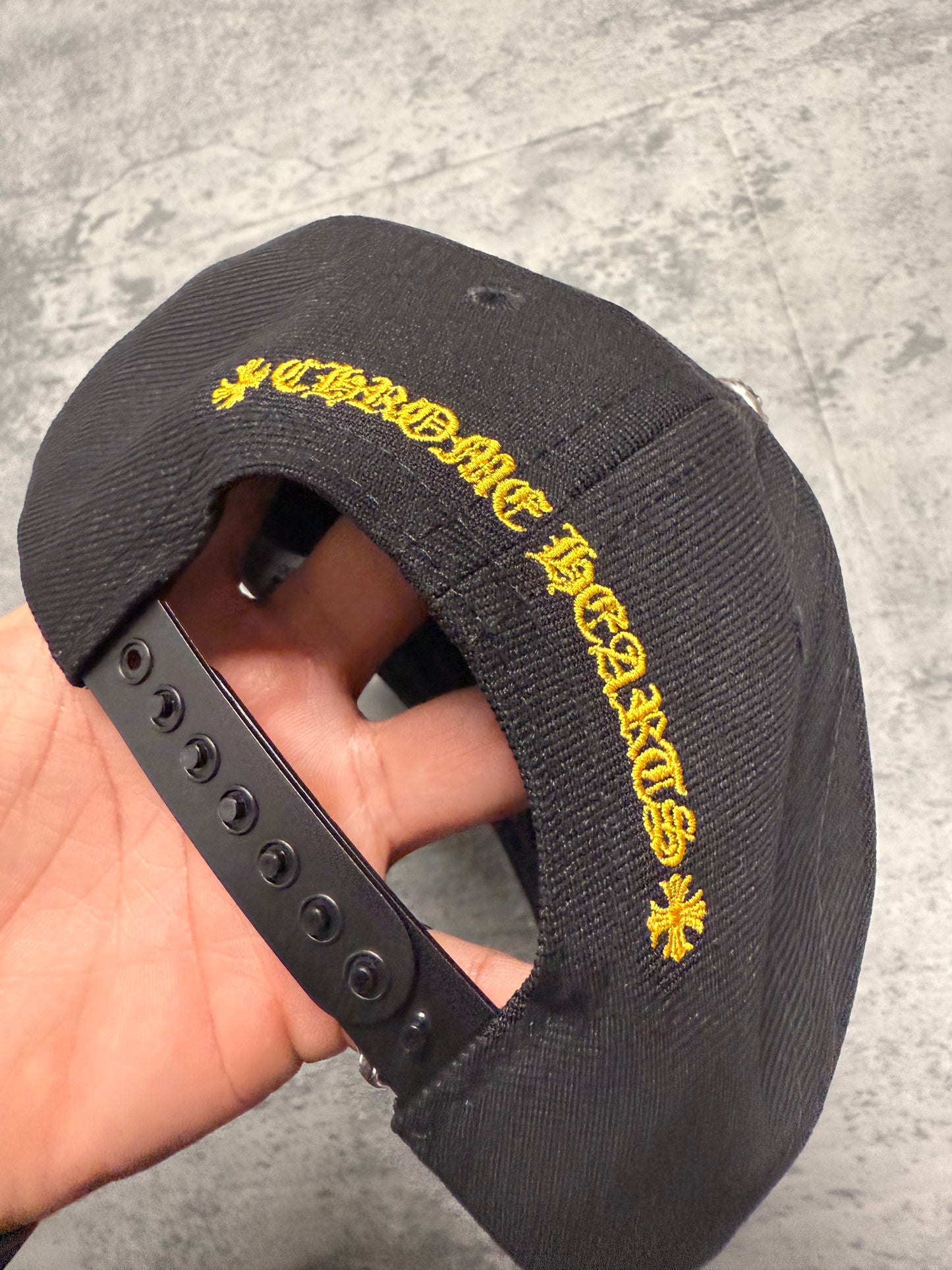 Chrome Hearts CH Baseball Hat Black and Yellow - OS